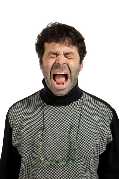 Man vents his anger — Stock Photo, Image