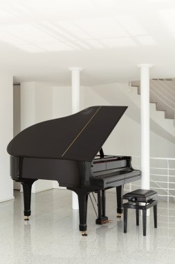 piyano ile salonu