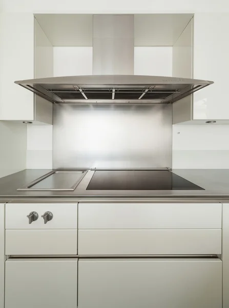 Interieur, witte keuken — Stockfoto