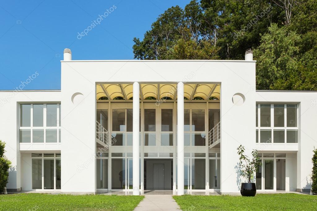 white modern villa