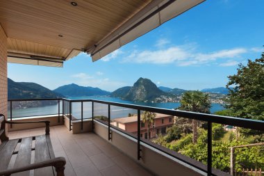 Lake Lugano görünümü