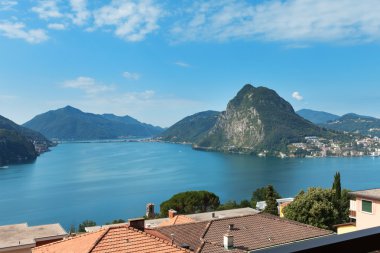 Lake Lugano görünümü