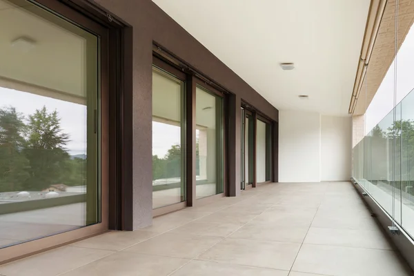 Balcony of a new apartment — Stock Photo, Image