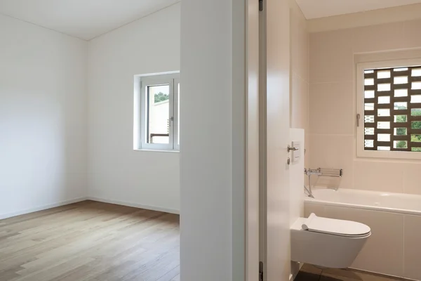 Interieur, kamer en badkamer — Stockfoto