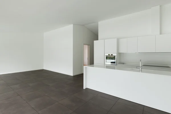 Appartamento moderno, cucina abitabile — Foto Stock