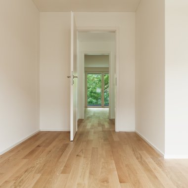 yeni bir daire boş oda