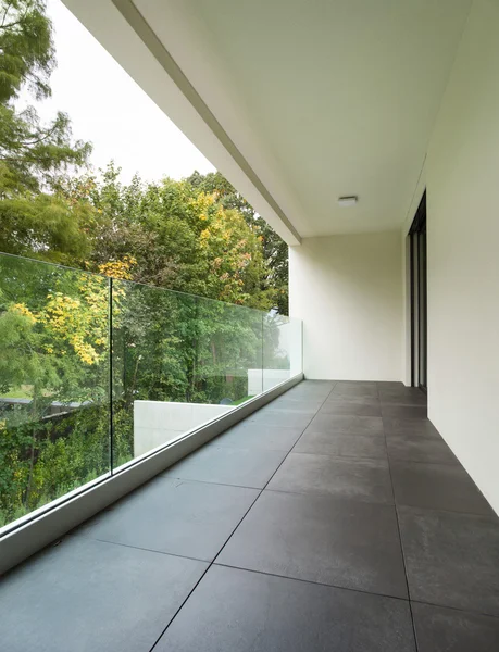 Balcony of a new apartment — Stock Photo, Image