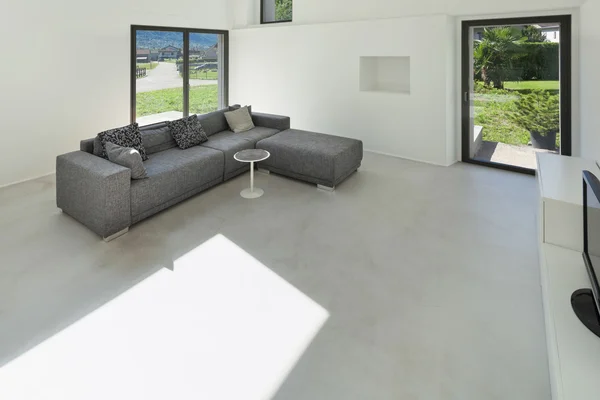 Interieur, woonkamer met sofa — Stockfoto