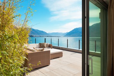 modern mimarisi, güzel Teras