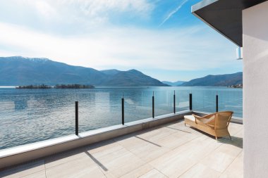 modern mimarisi, güzel Teras