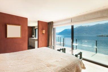 İç, güzel modern yatak odası