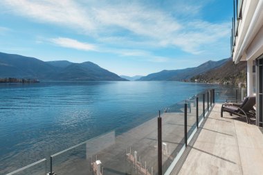 bir bina, güzel manzara Teras