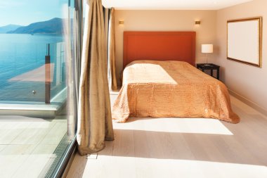 İç, güzel modern yatak odası