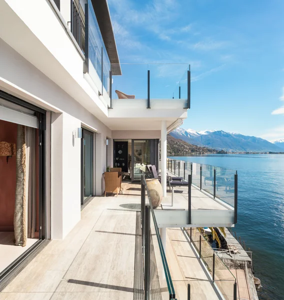 Modern architecture, beautiful terrace — Stock Photo, Image
