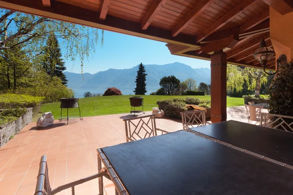 Veranda of a villa — Stock Photo, Image