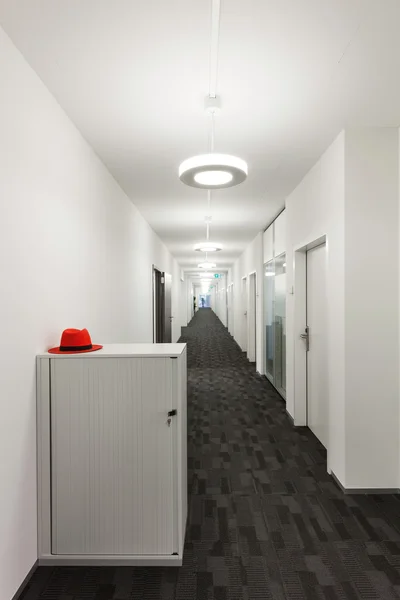 Long corridor in modern building — Stock Photo, Image