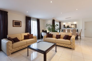 oturma odası modern daire
