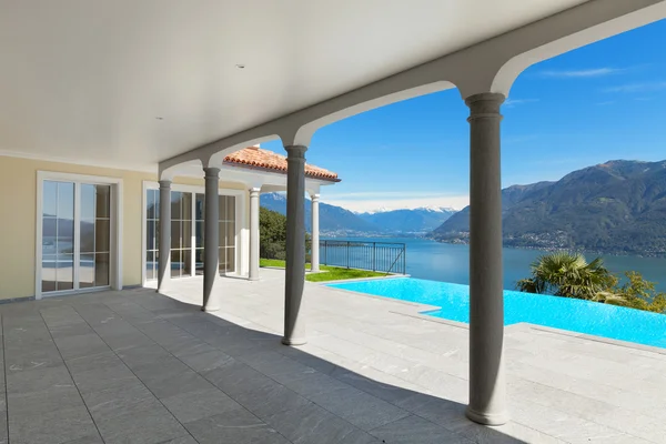 Terrace of an a house, exterior — Stock Image Terrace of an a house, exterior Royalty Free Stock Photos
