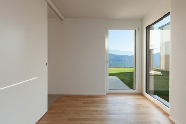 modern bir daire boş oda