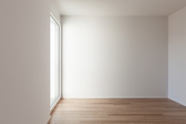 modern bir daire boş oda