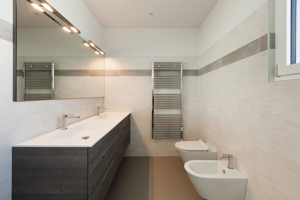 Interior, modern bathroom