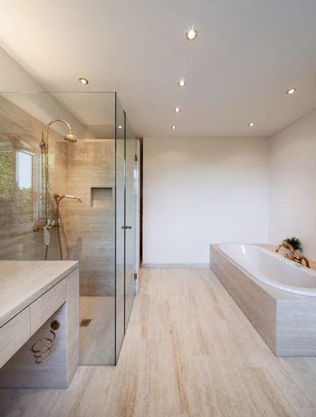 Interiér, moderní koupelna — Stock fotografie