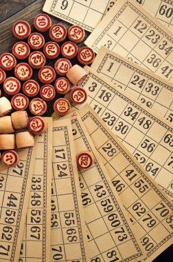 Vintage loto: kegs ve kartları