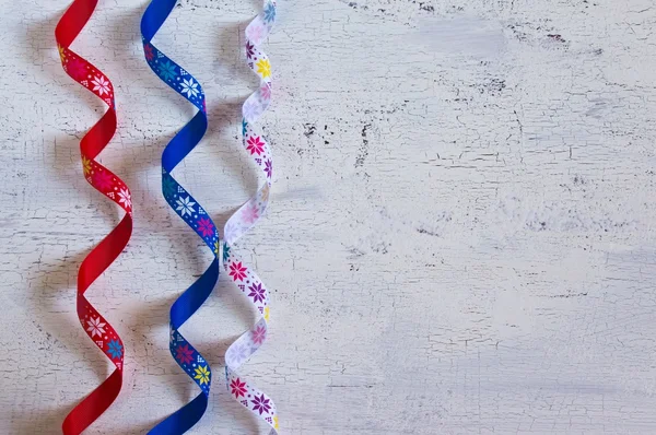 Vintage Noel arka plan süslü çok renkli şeritler