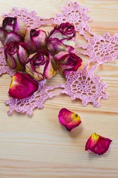 Krásné sušené růže — Stock fotografie
