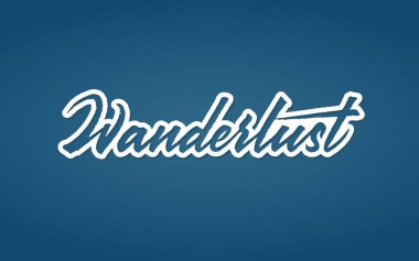 Seyahat tutkusu vektör harfleri. Boya fırçası desenli metin. El çizimi tipografi