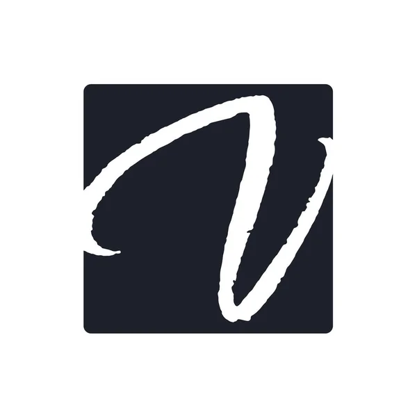 Yaratıcı Harfi Vektör Logosu Tasarımı Boya Fırçası Desenli Yazısı Monogram — Stok Vektör