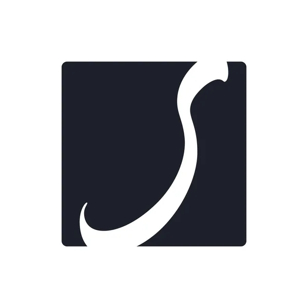 Yaratıcı Harfi Vektör Logosu Tasarımı Monogram Vektör Işareti Karakter Logosu — Stok Vektör