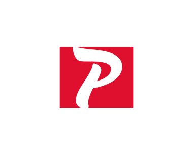 Yaratıcı P harfi vektör logosu tasarımı. Monogram vektör işareti. Karakter logosu sembolü. Simge tasarımı
