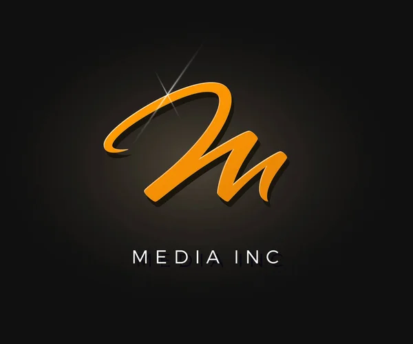 Yaratıcı m harfi vektör logosu tasarımı. Monogram vektör işareti. Karakter logosu sembolü. Simge tasarımı