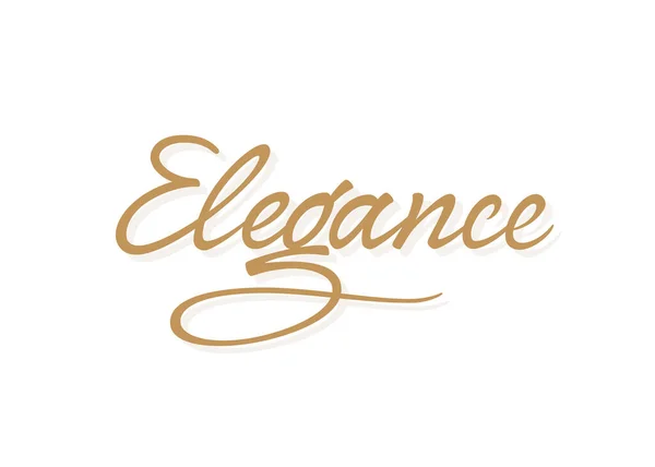 Elegance Vektor Schriftzug Handschriftliches Textetikett Freihandtypografie Design — Stockvektor