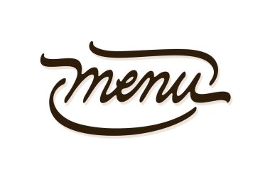 Menü vektör harfleri