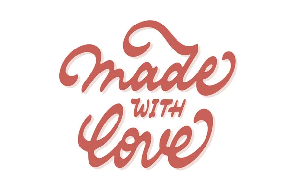 Made with love vector lettering — Stock Illustration Made with love vector lettering Vector Graphics