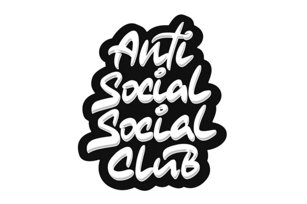 Anti Social Club — Stock vektor