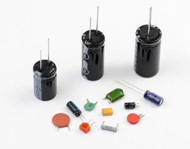 Capacitors. Various Kinds clipart