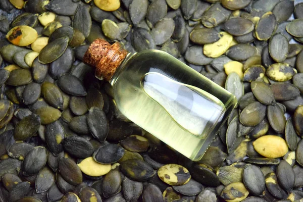 Pumpkin Seeds Oil Bio Organic — Φωτογραφία Αρχείου