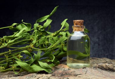 Ökseotu doğal biyo-yağ ilaçları.