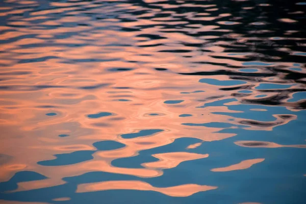 Sundown Light Lake Water — Stock Photo, Image