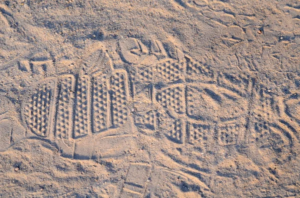 Доріжки на піску — стокове фото