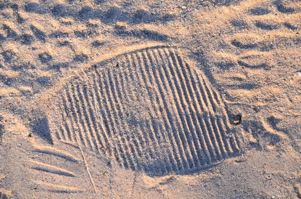 Faixas na areia — Fotografia de Stock