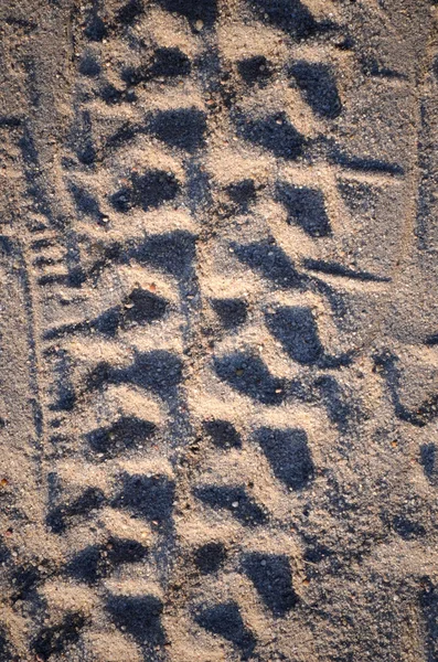 Доріжки на піску — стокове фото