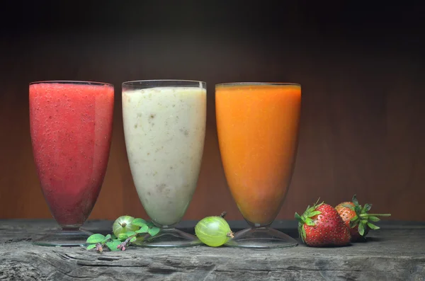 Batidos de frutas frescas — Foto de Stock