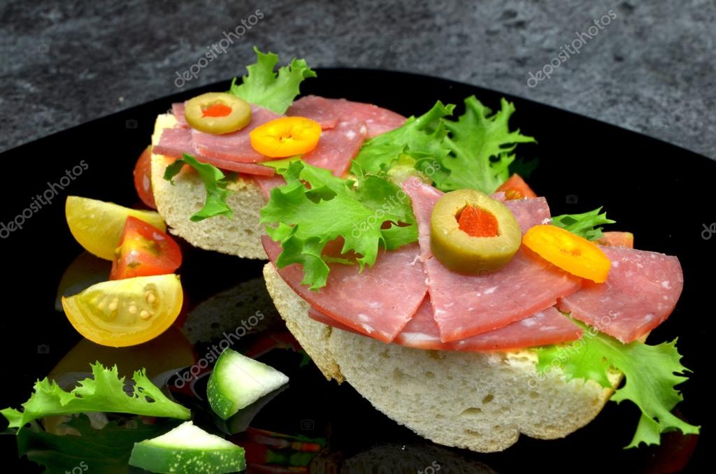 Small party sandwiches — Stock Photo © zetat #87124108