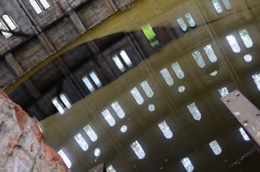 Eski terk edilmiş binada gaswork