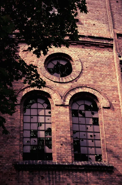 Old abandoned building gaswork — Stock Photo, Image