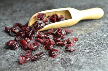 bazı kurutulmuş cranberries